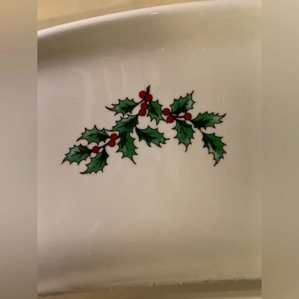 SPODE 'CHRISTMAS TREE'‎ LARGE OVAL BAKER - OVEN TO TABLE -ENGLAND